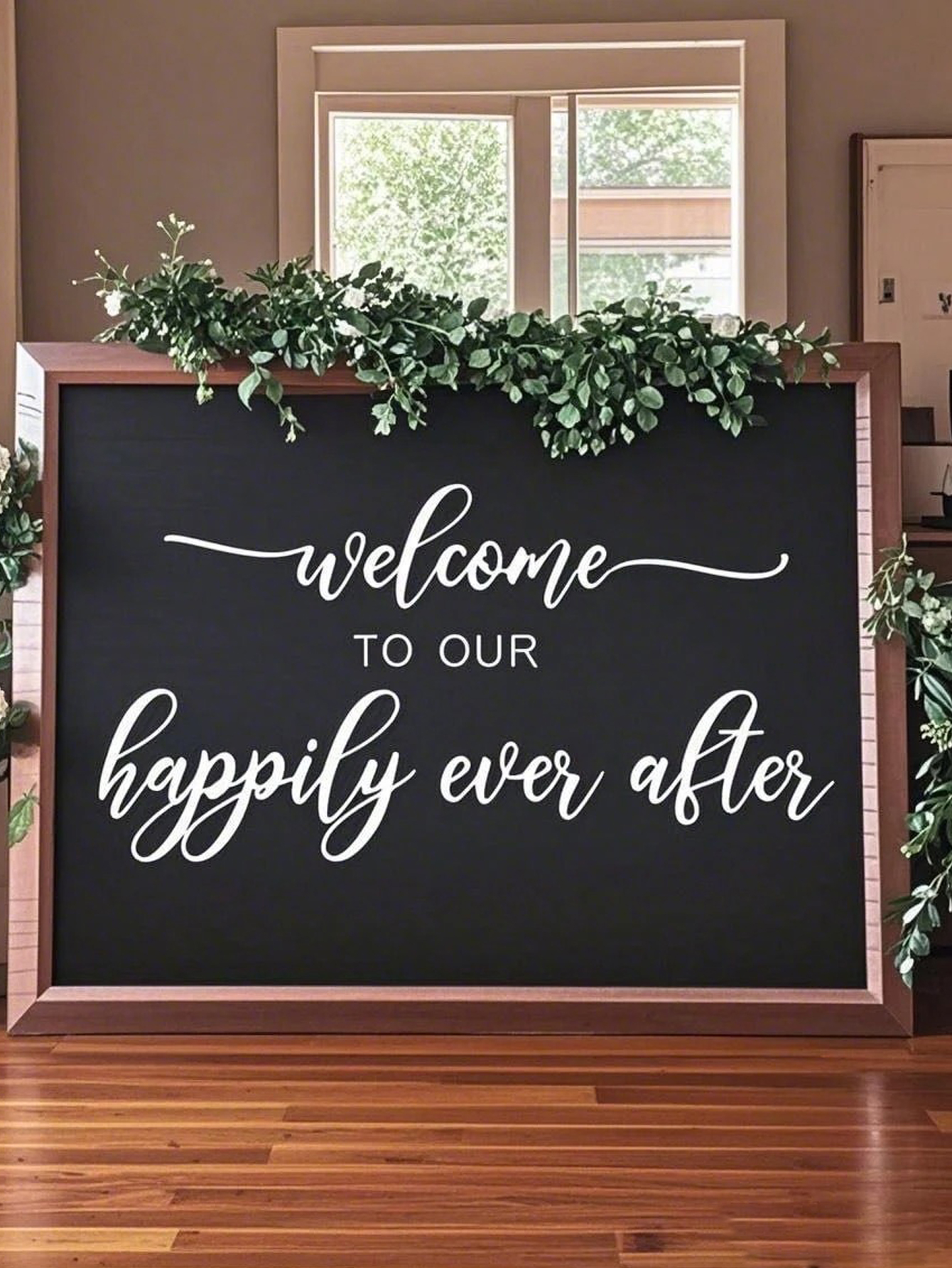 White Personalized Wedding Welcome Stickers